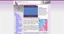 Desktop Screenshot of fertilityexpert.org
