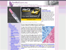 Tablet Screenshot of fertilityexpert.org